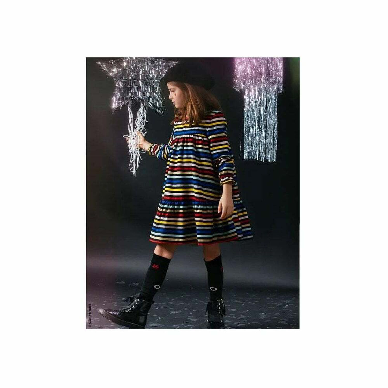 Girls Striped Dress, 1, hi-res image number null