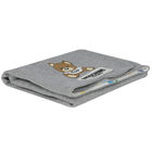 Grey Teddy Bear Logo Baby Blanket, 2, hi-res