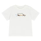 Younger Boys Ivory Logo T-Shirt, 1, hi-res
