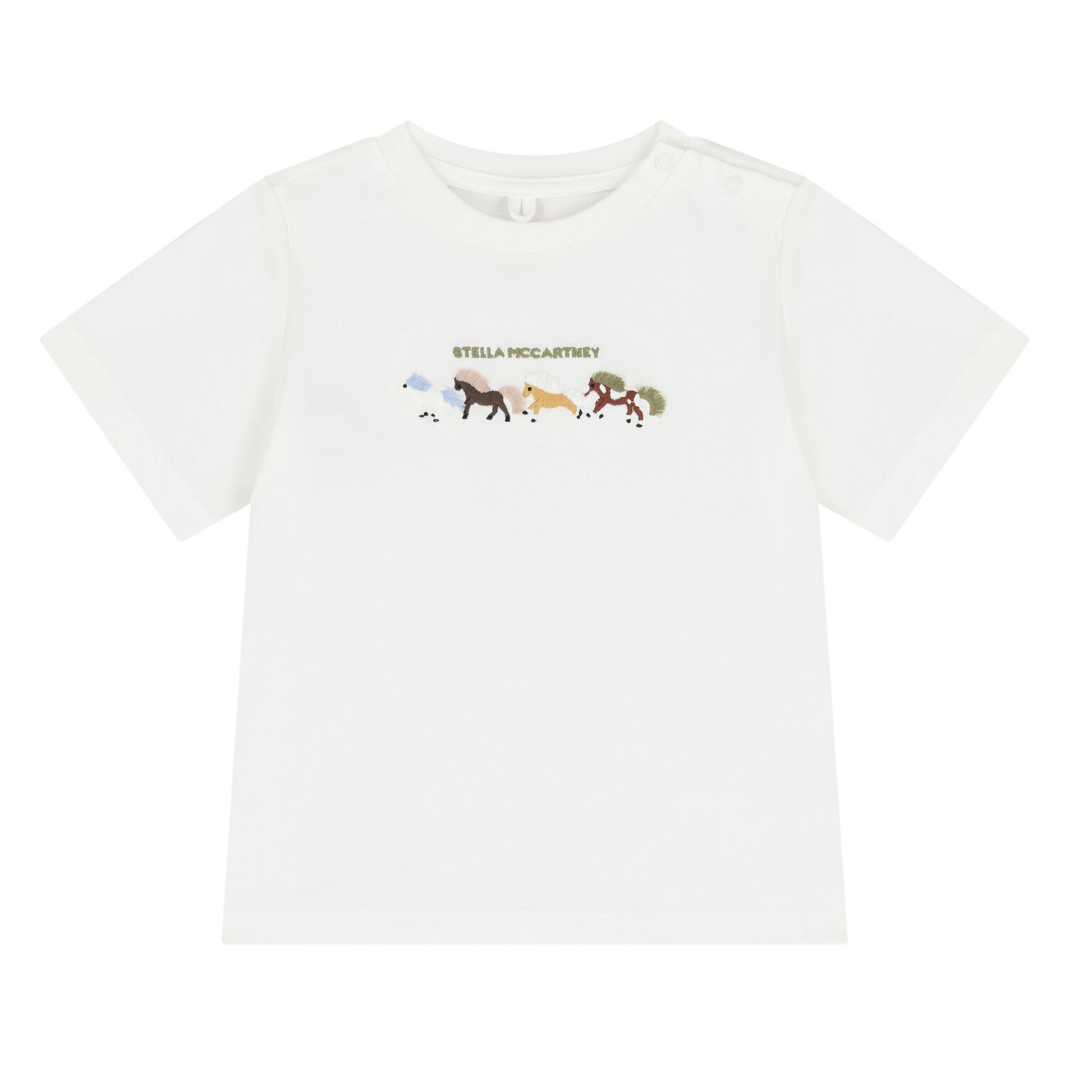 Younger Boys Ivory Logo T-Shirt, 1, hi-res