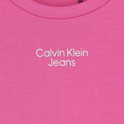 Girls Bright Pink Logo Dress, 1, hi-res