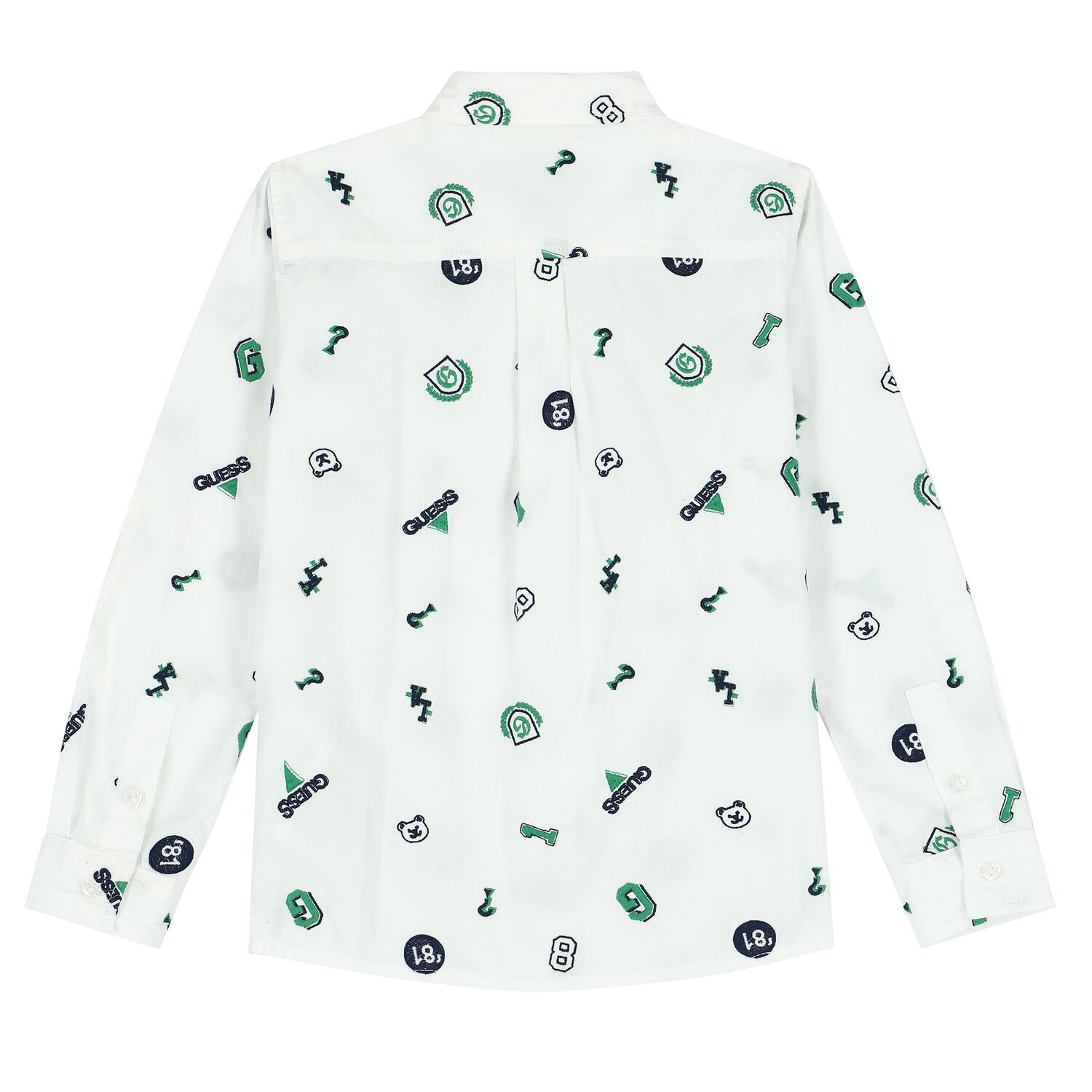 Boys White Logo Shirt, 1, hi-res image number null