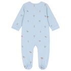 Baby Boys Blue Puppy Babygrow Set, 3, hi-res