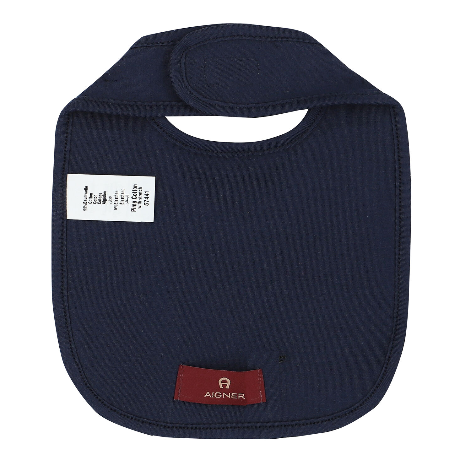 Navy Logo Baby Bib, 2, hi-res