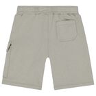 Boys Grey Logo Shorts, 1, hi-res