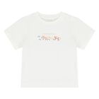Younger Girls Ivory Horse Logo T-Shirt, 1, hi-res