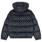 Boys Navy Blue Logo Padded Puffer Jacket, 2, hi-res