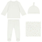 Baby Girls White 4-Piece Set, 1, hi-res
