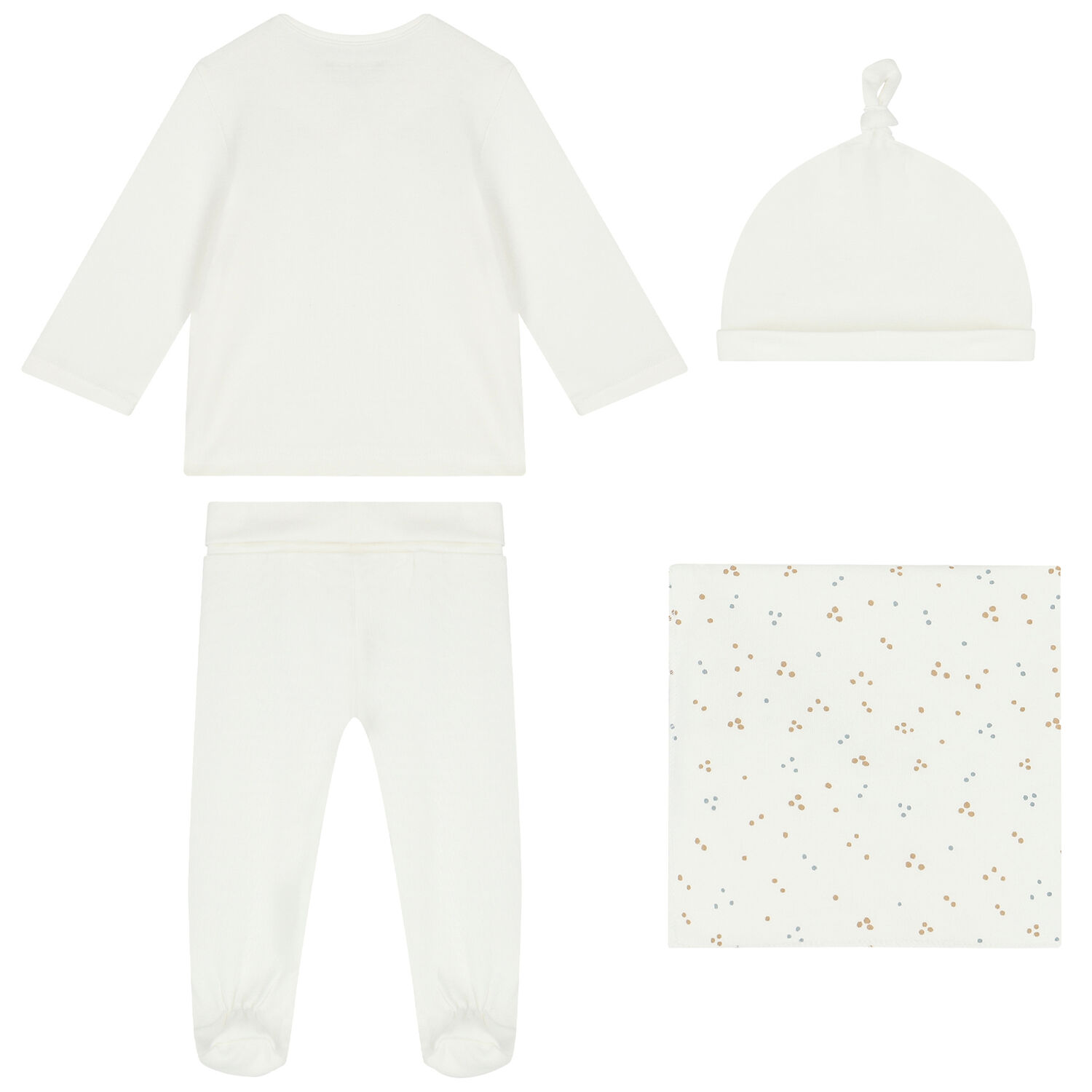 Baby Girls White 4-Piece Set, 1, hi-res
