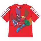 Boys Red Marvel T-Shirt, 1, hi-res