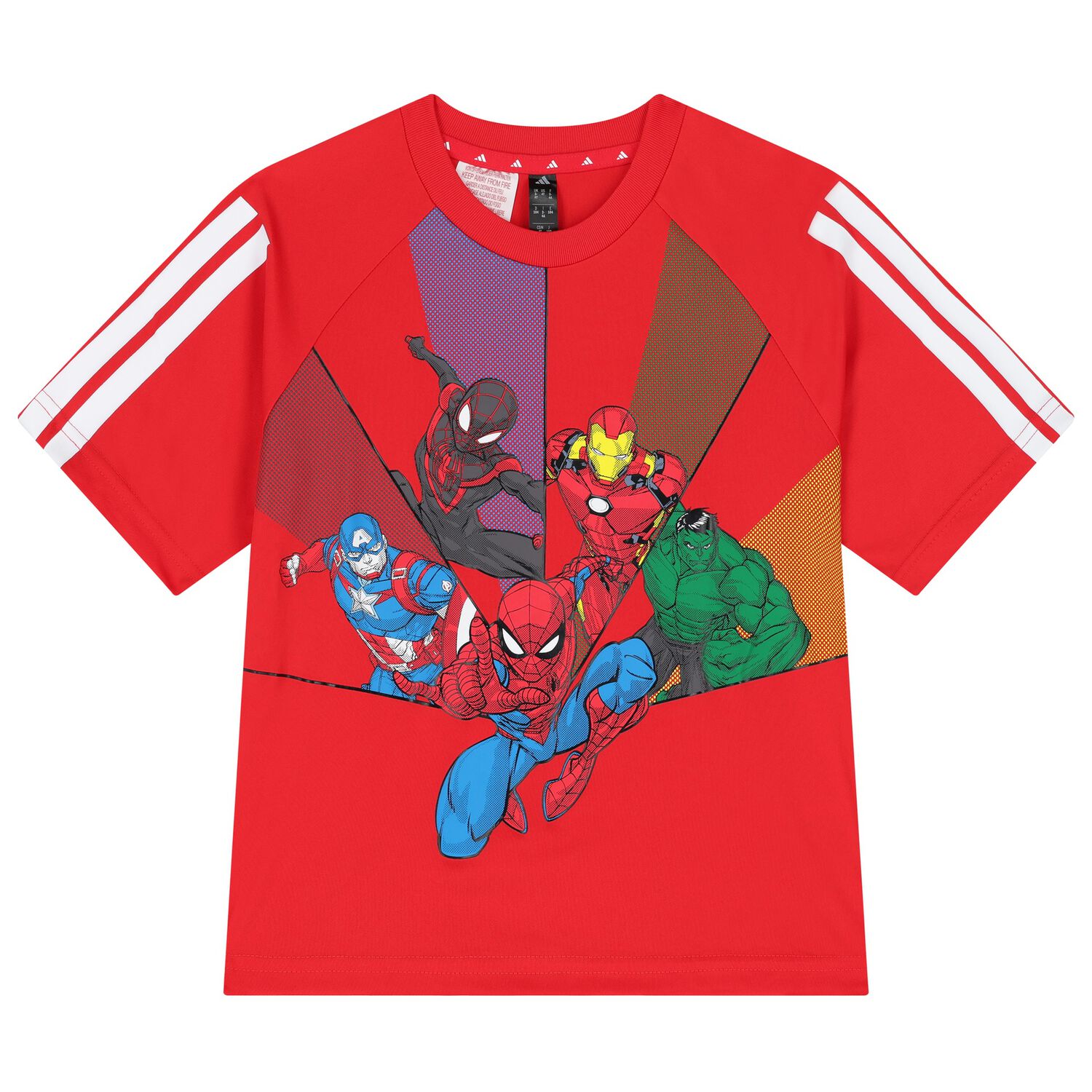 Boys Red Marvel T-Shirt, 1, hi-res