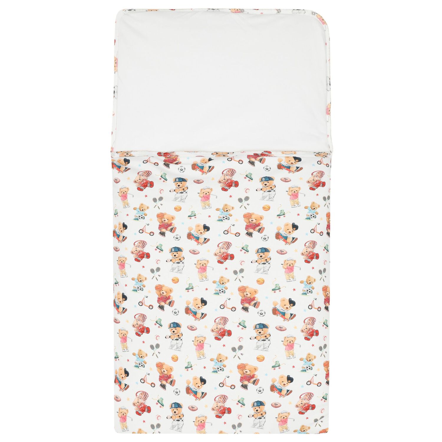 Baby Boys White Playful Bear Nest, 1, hi-res