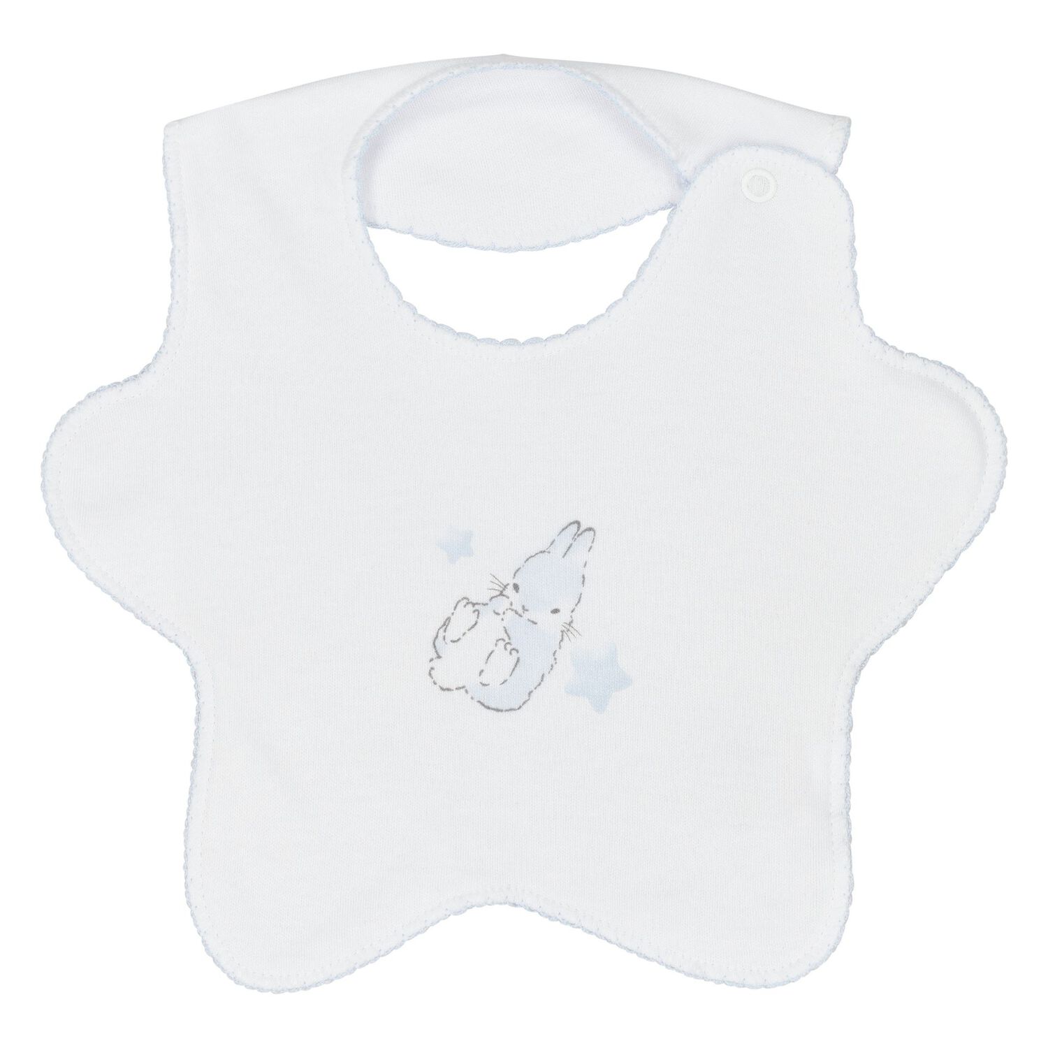 Baby Boys White & Blue Bunny Babygrow Gift Set, 1, hi-res
