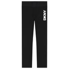 Girls White & Black Logo Leggings Set, 1, hi-res