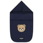 Navy Blue Teddy Bear Logo Baby Nest, 5, hi-res