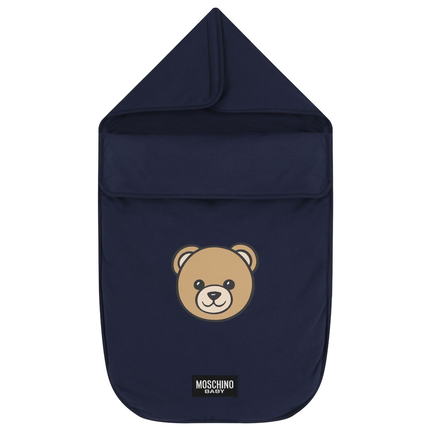Navy Blue Teddy Bear Logo Baby Nest, 5, hi-res