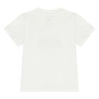 Younger Boys White & Black Logo Shorts Set, 5, hi-res