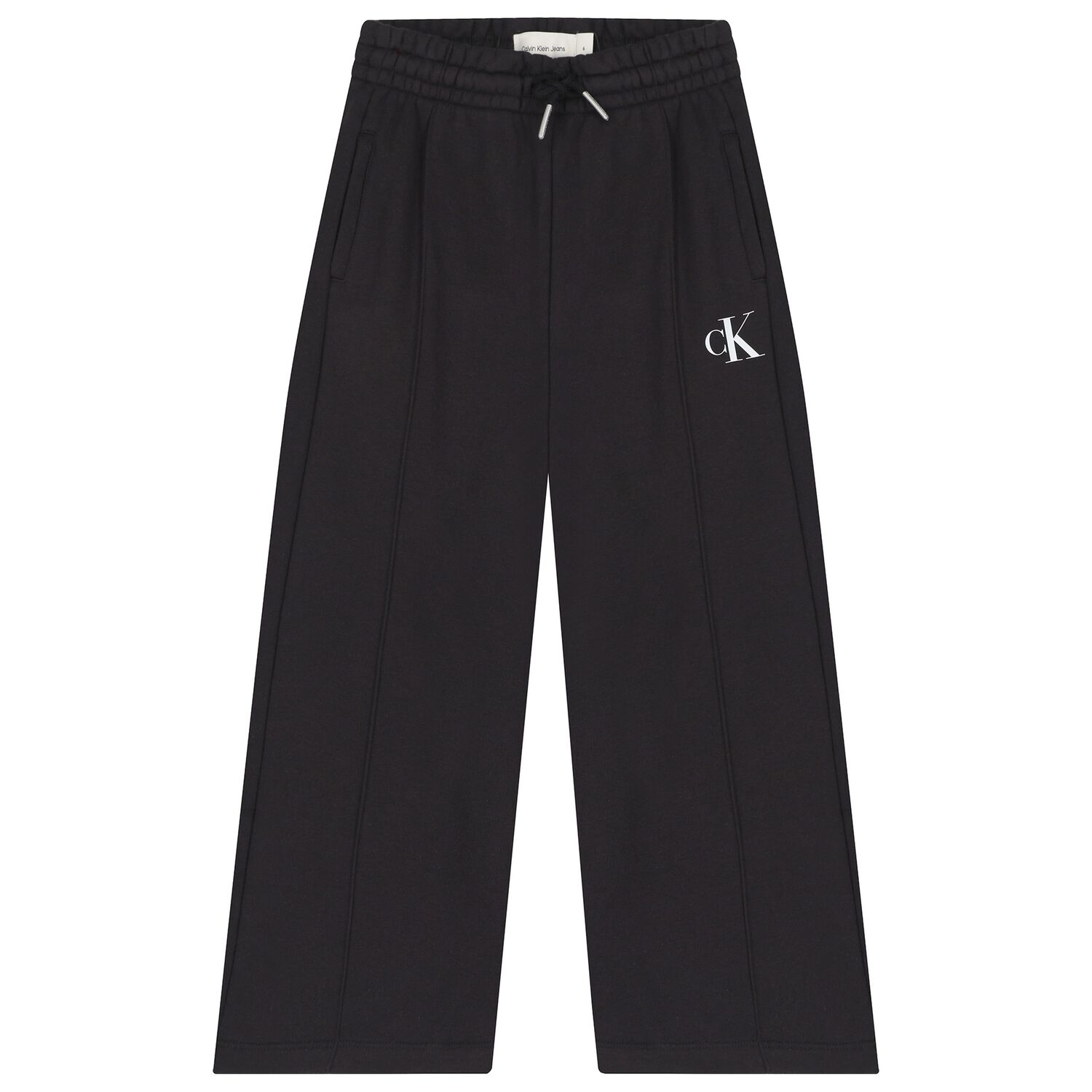 Girls Black Logo Trousers, 1, hi-res image number null