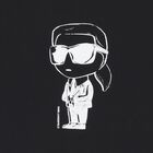 Boys Mini Me Black Ikonik Karl Logo T-Shirt, 1, hi-res