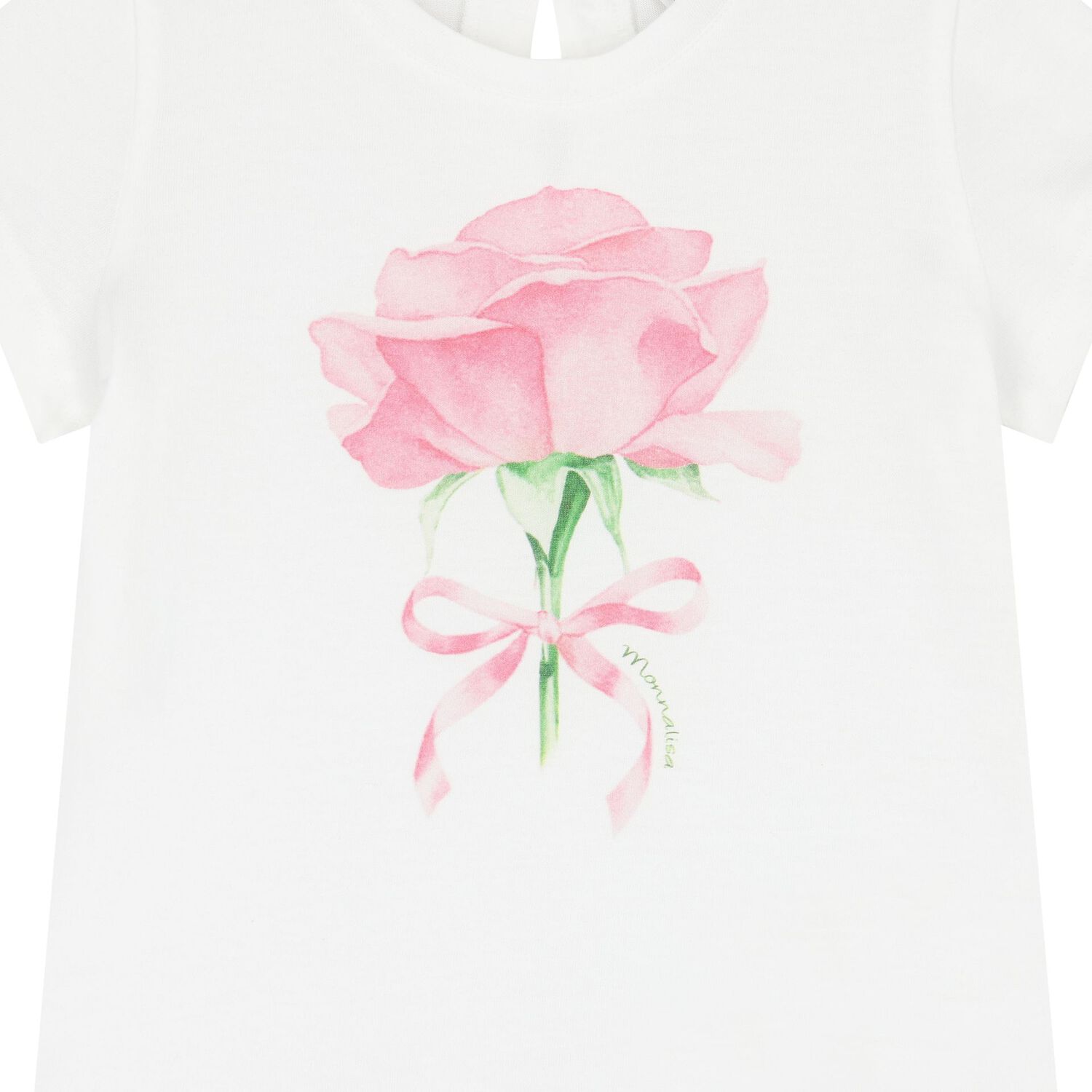 Younger Girls White Rose T-Shirt, 1, hi-res image number null