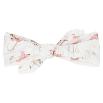 Baby Girls White & Pink Opera Headband