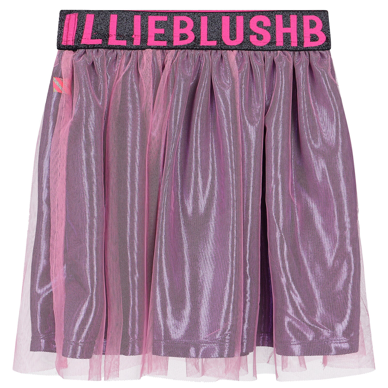 Girls Pink Logo Mesh Skirt, 1, hi-res image number null