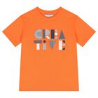 Boys White, Orange & Blue Shorts Set, 1, hi-res