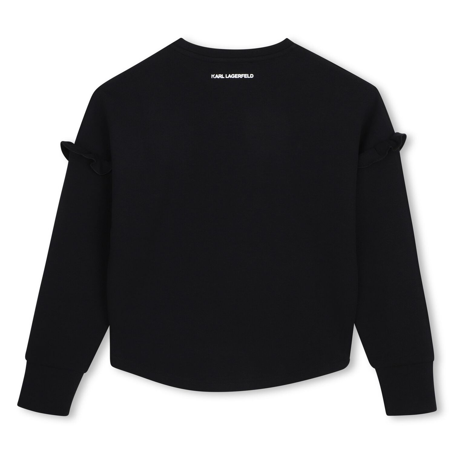 Mini Me Girls Black Logo Pearl Sweatshirt, 1, hi-res