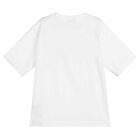 Boys White Logo T-Shirt, 1, hi-res