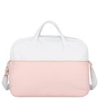 White & Pink Logo Baby Changing Bag, 2, hi-res