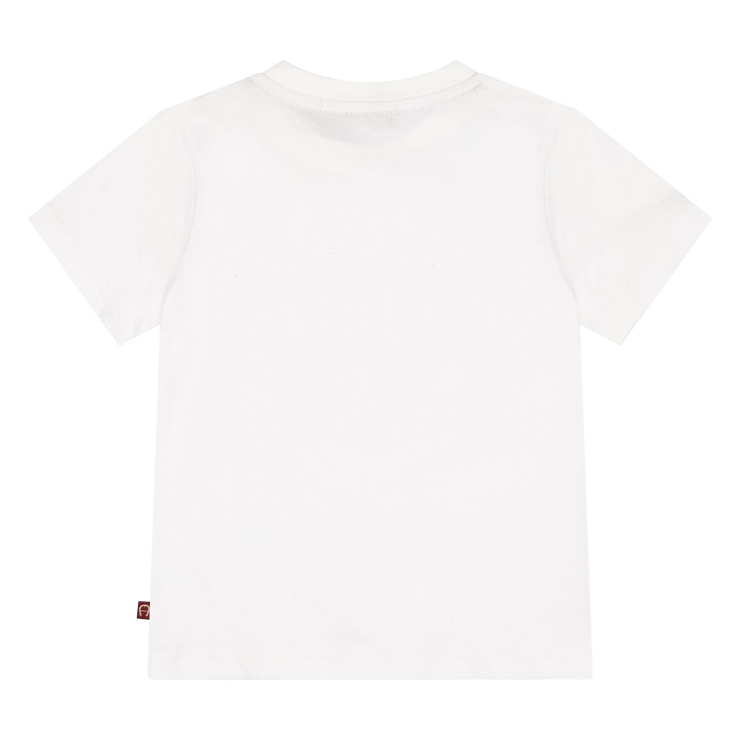 Younger Boys White Logo T-Shirt, 1, hi-res