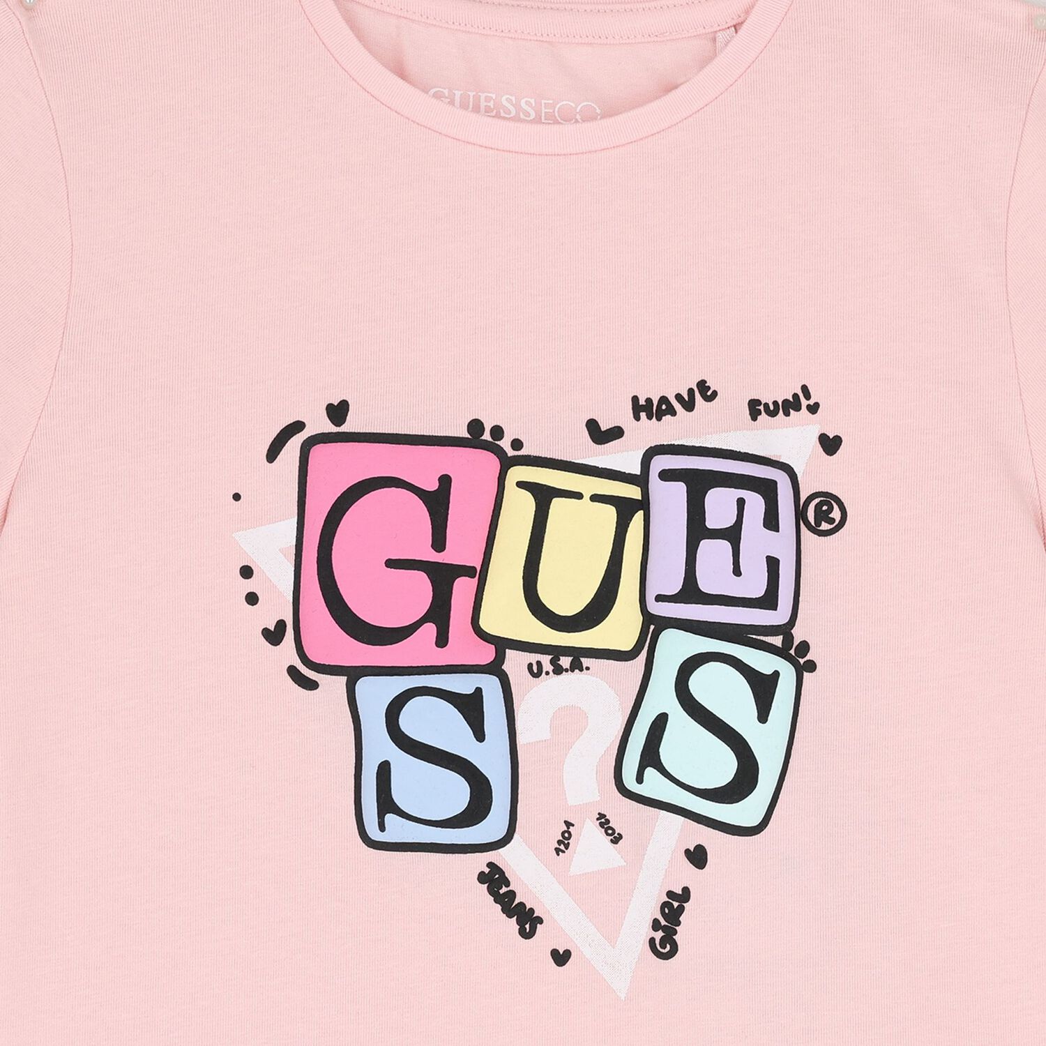 Girls Pink Logo T-Shirt, 2, hi-res image number null