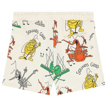Boys Ivory Musical Bug Shorts