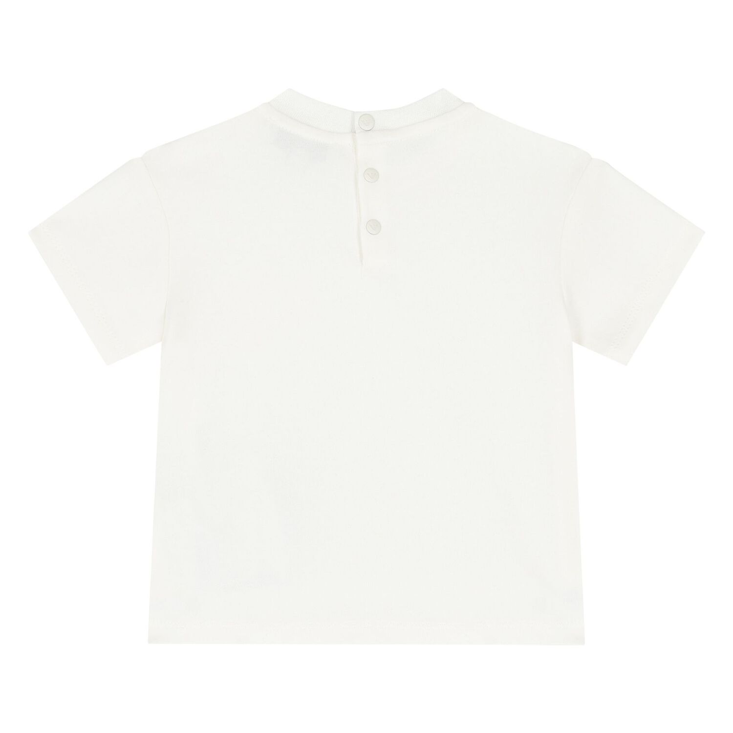 Younger Boys White & Navy Blue Shorts Set, 1, hi-res