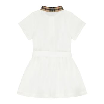 Baby Girls White Polo Dress