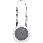 Girls Grey & White Rose Bag, 1, hi-res