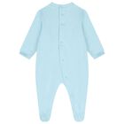 Blue Teddy Bear Logo Babygrow Gift Set, 4, hi-res