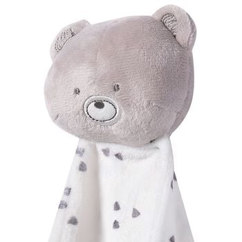 White Teddy Bear Baby Doudou Comforter