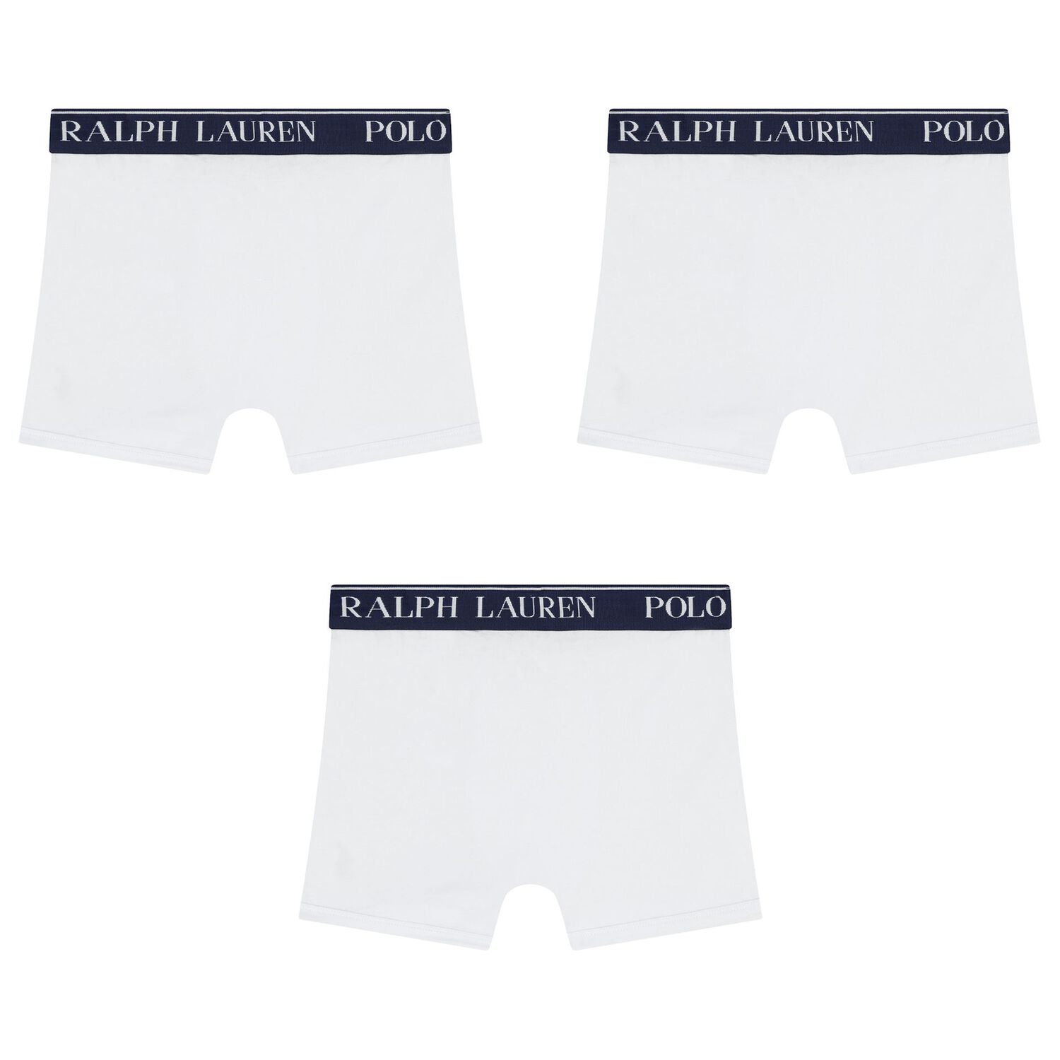 Boys White Logo Boxer Shorts (3-Pack), 4, hi-res