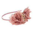 Girls Pink & White Floral Headband, 2, hi-res