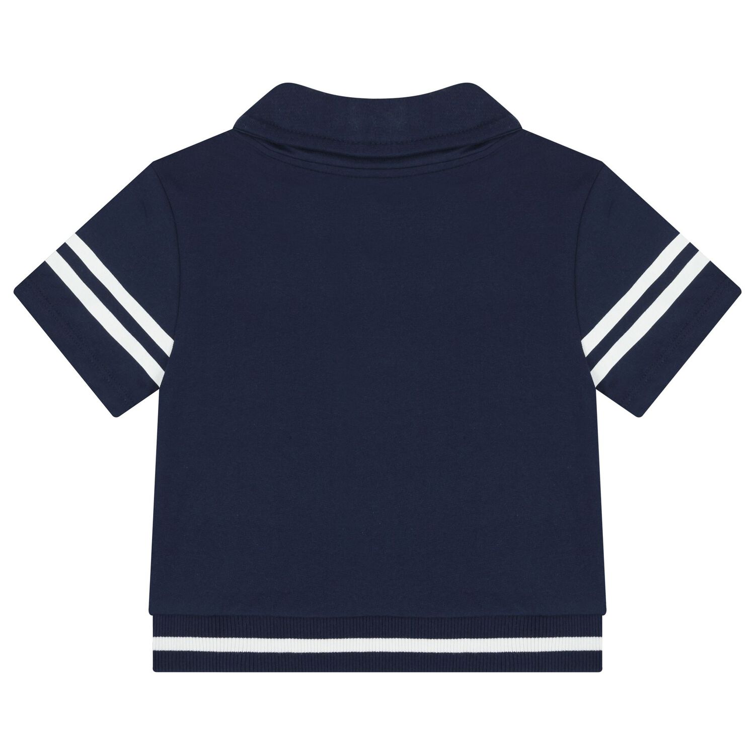 Girls Navy Blue Logo Shorts Set, 1, hi-res