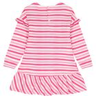 Girls Pink & White Striped Dress Set, 1, hi-res