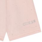 Girls Pink Logo Rhinestones Shorts, 1, hi-res