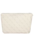 Beige Logo Baby Hooded Towel, 1, hi-res