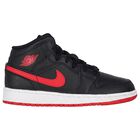 Black, White & Red Air Jordan 1 Mid Trainers, 10, hi-res