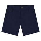 Baby Boys White & Blue Polo Bear Shorts Set, 1, hi-res