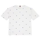 Boys White Logo Flag T-Shirt, 1, hi-res