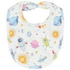 Baby Boys White Space Babygrow Set, 1, hi-res