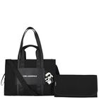 Black Ikonik Karl Baby Changing Bag, 1, hi-res