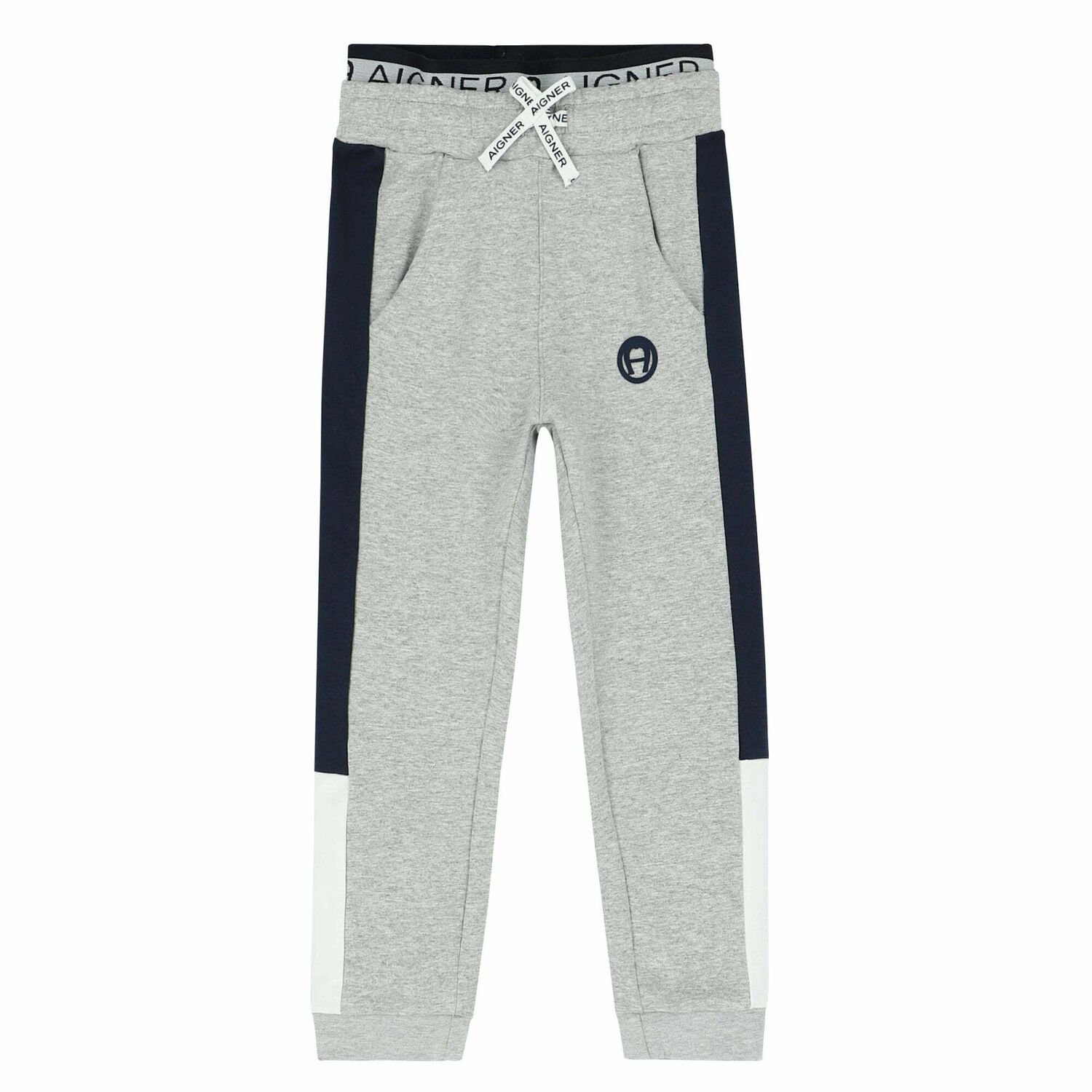 Boys Grey Logo Joggers , 1, hi-res